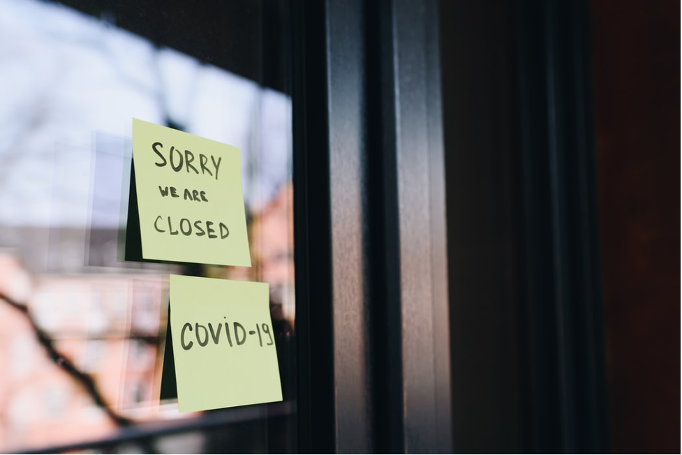 Covid, post-it notes
