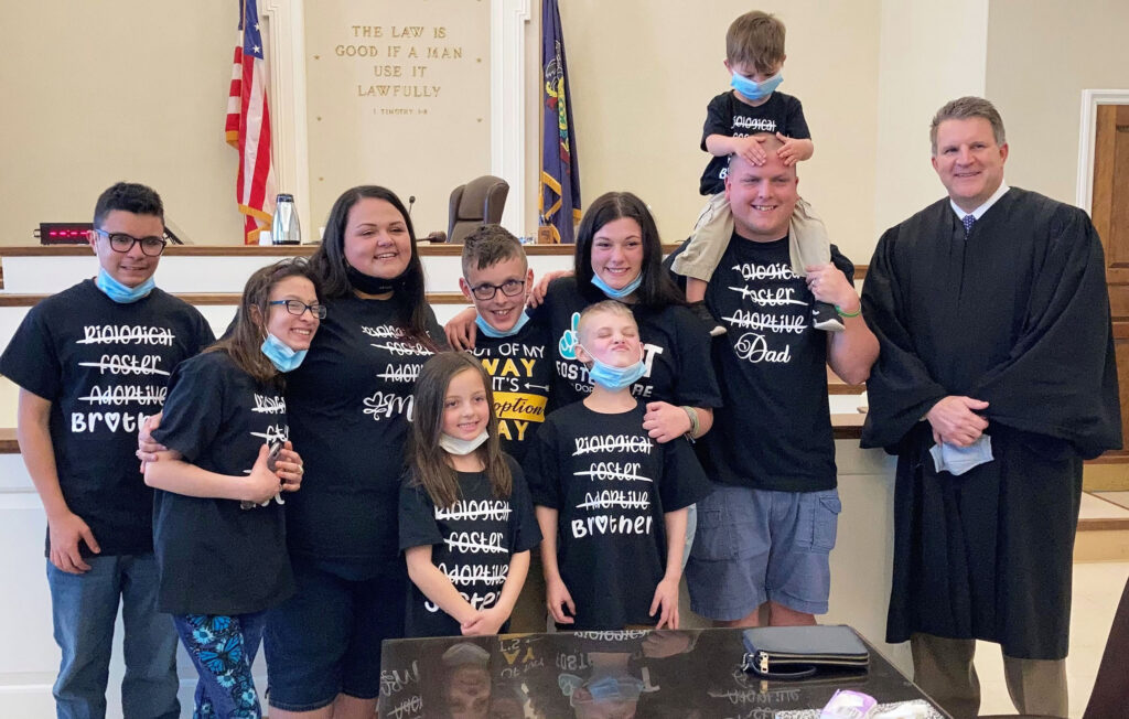 Adoptive family and judge