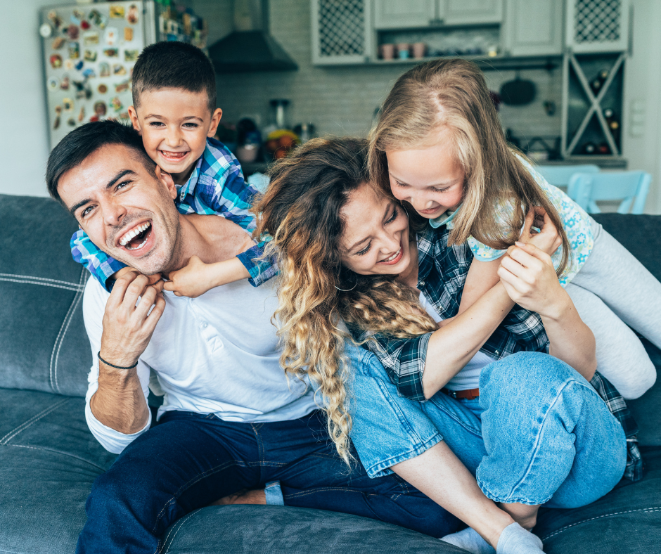foster family having fun